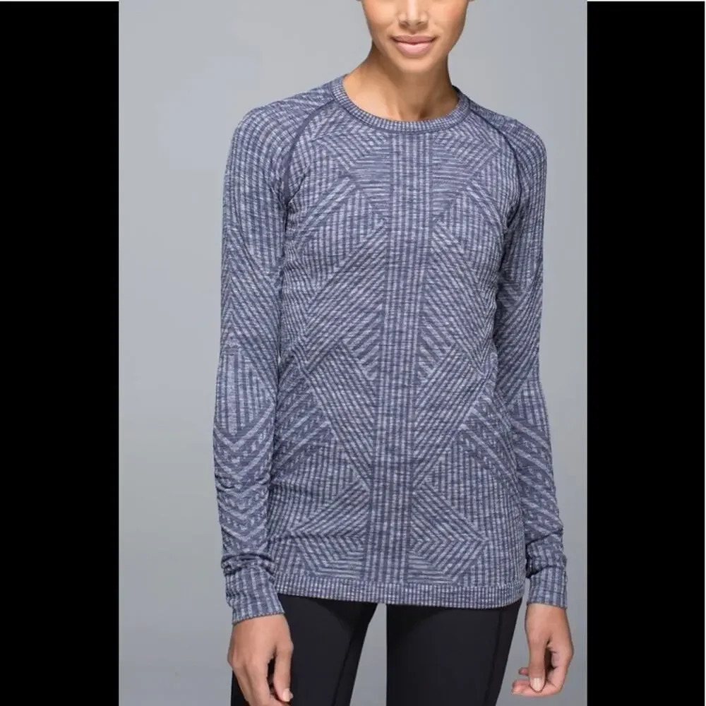 Lululemon Rest Less Pullover Heathered Cadet Blue Size Small